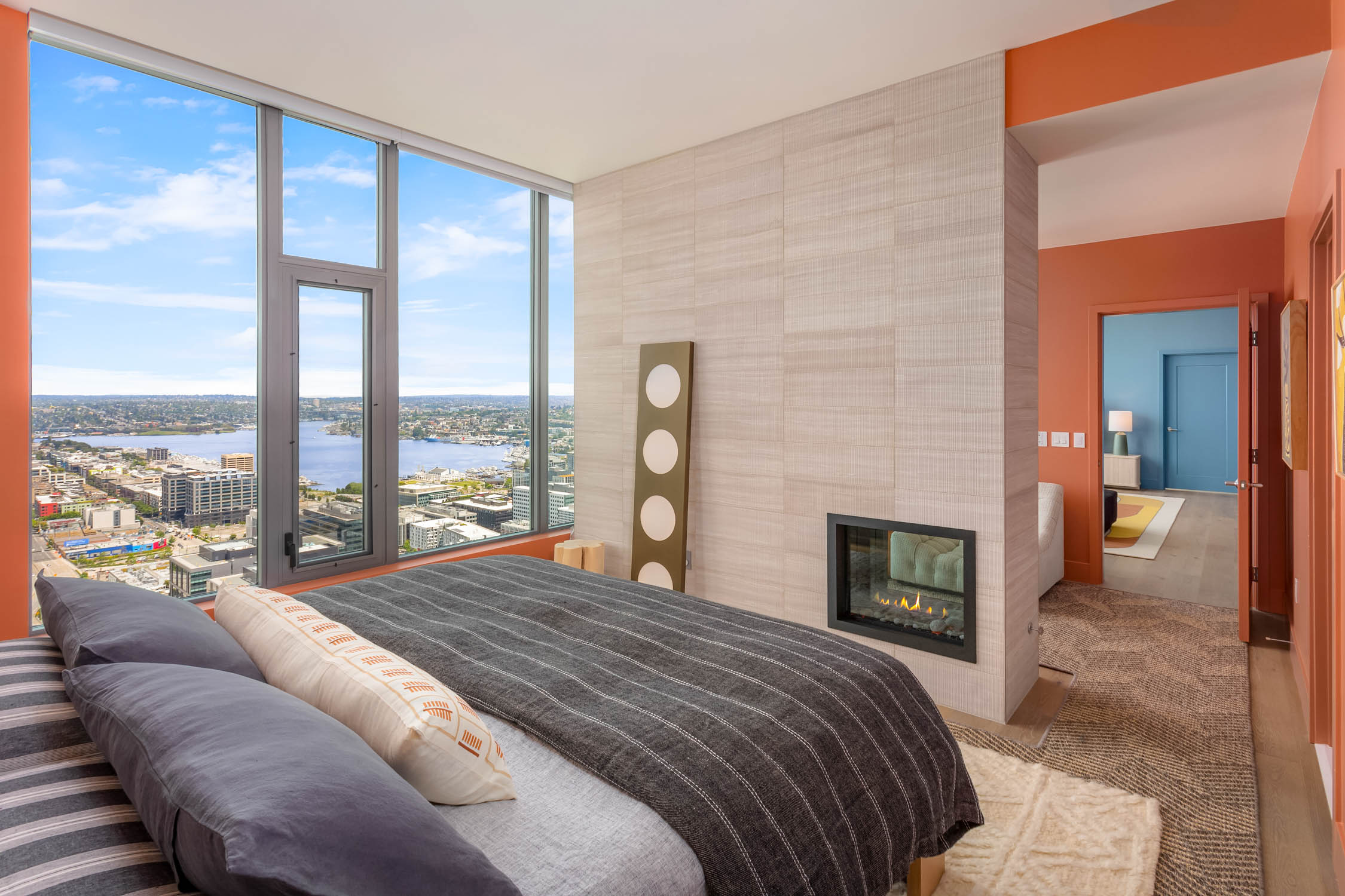 Spire Seattle Penthouse master bedroom