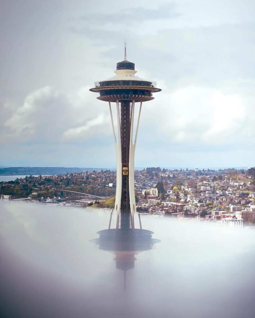 The Seattle Space Needle captured by @dye_area_of_a_jetsetter from the Penthouse Collection